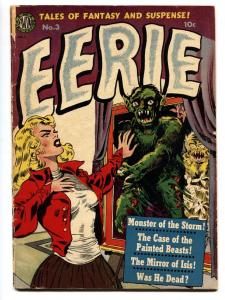Eerie #3 1952- Avon Horror- Classic Wally Wood weird menace cover-pre-code