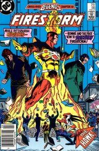 Fury of Firestorm, The #56 (Newsstand) FN ; DC | Legends Cross-Over 10 Hawk