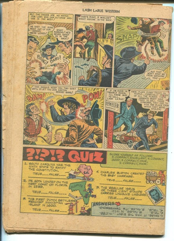 Lash LaRue #5  1950 - Fawcett  -P - Comic Book