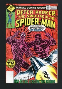 Spectacular Spider-Man #27 - First Frank Miller on Daredevil. (5.0/5.5) 1979