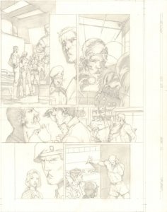 G.I. Joe #29 p.16 - Lots of Characters - Signed art by Javier Saltares