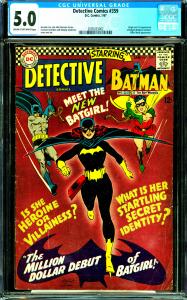Detective Comics #359 CGC Graded 5.0 Origin and 1st Appearance of Batgirl