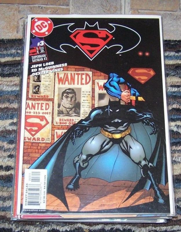 Superman  Batman #1, 3,4,16,17,18,57,58, + secret origin #1   LOEB MCGUINNESS   