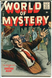 WORLD OF MYSTERY #6-1957-ATLAS-WILLIAMSON-MAYO-DITKO-COLAN-HORROR-vg+