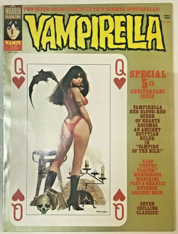 VAMPIRELLA#36 VF/NM 1974 WARREN BRONZE AGE MAGAZINE  