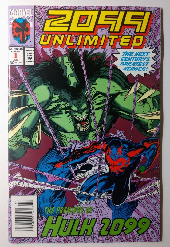 2099 Unlimited #1 (9.0, 1993) NEWSSTAND, 1ST APP OF HULK 2099