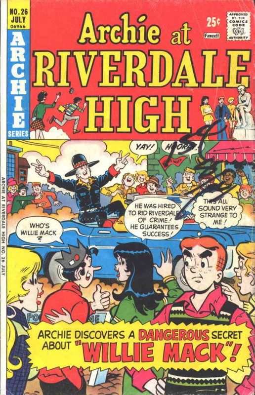 Archie at Riverdale High #26 GD ; Archie | low grade comic July 1975 Willie Mack