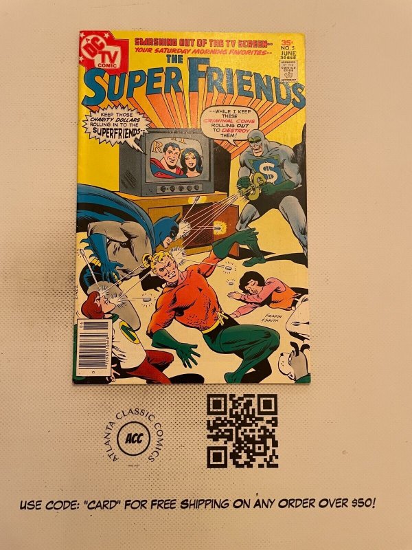 The Super Friends #5 NM- DC Comic Book Batman Superman Wonder Woman Flash 5 SM17