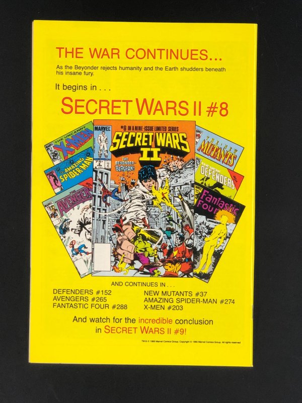 The Spectacular Spider-Man #111 (1986) VF+