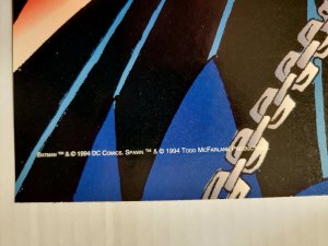 Vintage 1994 Batman x Spawn Todd McFarlane DC + Image Comics 25” x 19.75” Poster