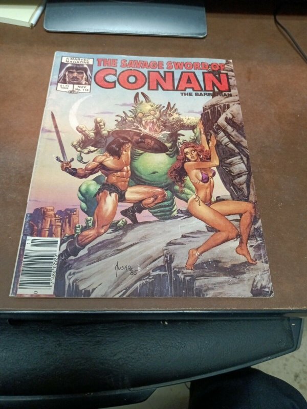 The Savage Sword Of Conan 118 November 1985 Marvel Comics Magazine Joe jusko cvr