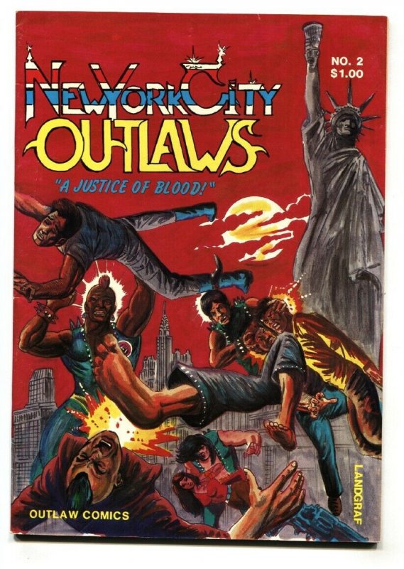 NEW YORK CITY OUTLAWS #2 1985 - SCARCE-comic book.