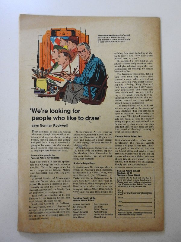 Captain Savage #8 (1968) GD Condition centerfold detached