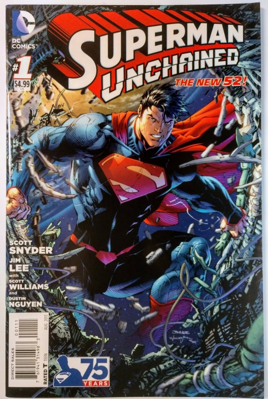 Superman Unchained #1 (9.4, 2013) Premiere Issue