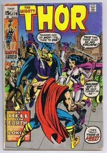 Thor #179 ORIGINAL Vintage 1970 Marvel Comics