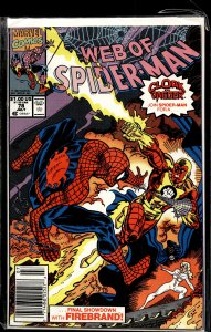 Web of Spider-Man #78 Newsstand Edition (1991) Spider-Man