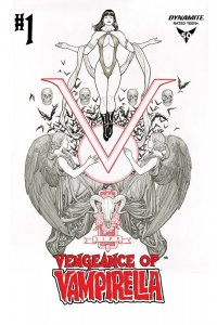 Vengeance of Vampirella #1 1:50 Cho Black and White Variant Dynamite 2019 EB80