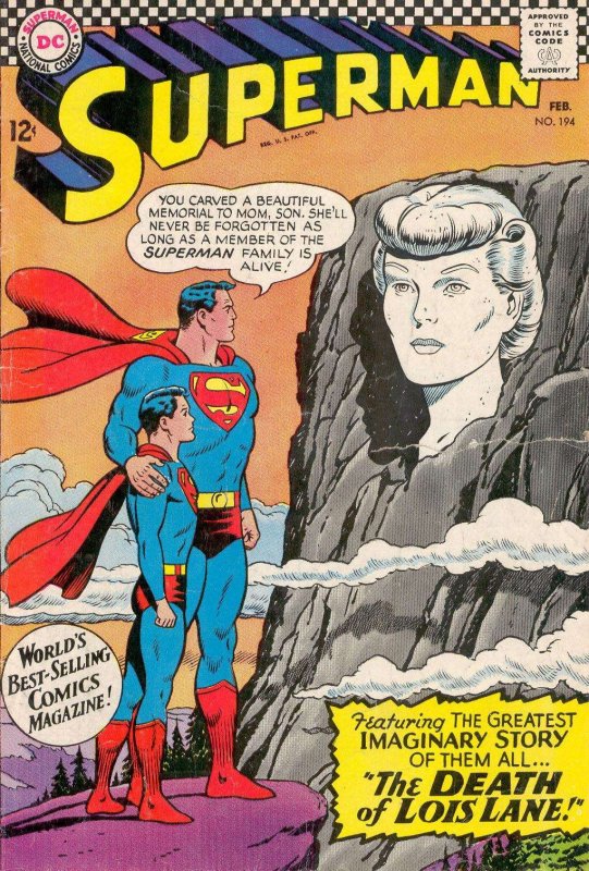 Superman (1st Series) #194 VG ; DC | low grade comic February 1967 Death of Lois