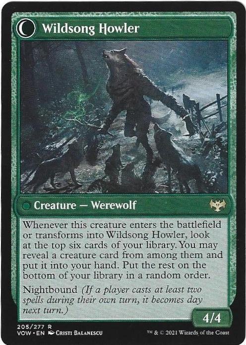 Magic the Gathering: Innistrad - Crimson Vow - Howlpack Piper/Wildsong Howler