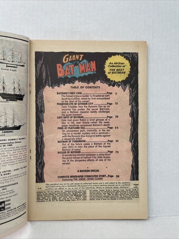 Batman #187 