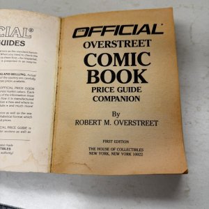 1987 Official OVERSTREET Comic Book Price Guide Companion #1 ET13