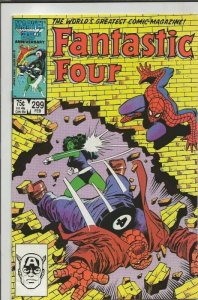 Fantastic Four #299 ORIGINAL Vintage 1987 Marvel Comics She Hulk Spiderman