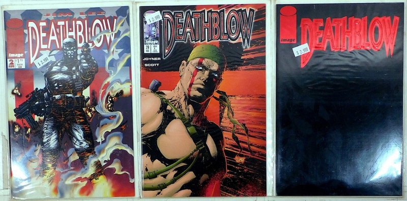 Deathblow Lot of 3 #1 Red Foil, 2, 29 (1993) Image Comics 1st Print Comic Books