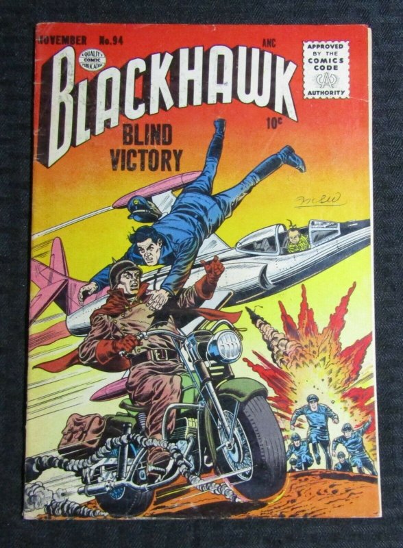 1955 BLACKHAWK #94 VG 4.0 Web of the Black Widow / DC Comics