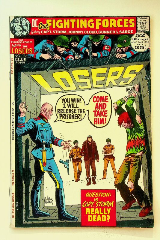 Our Fighting Forces #136 (Mar - Apr 1972, DC) - Good