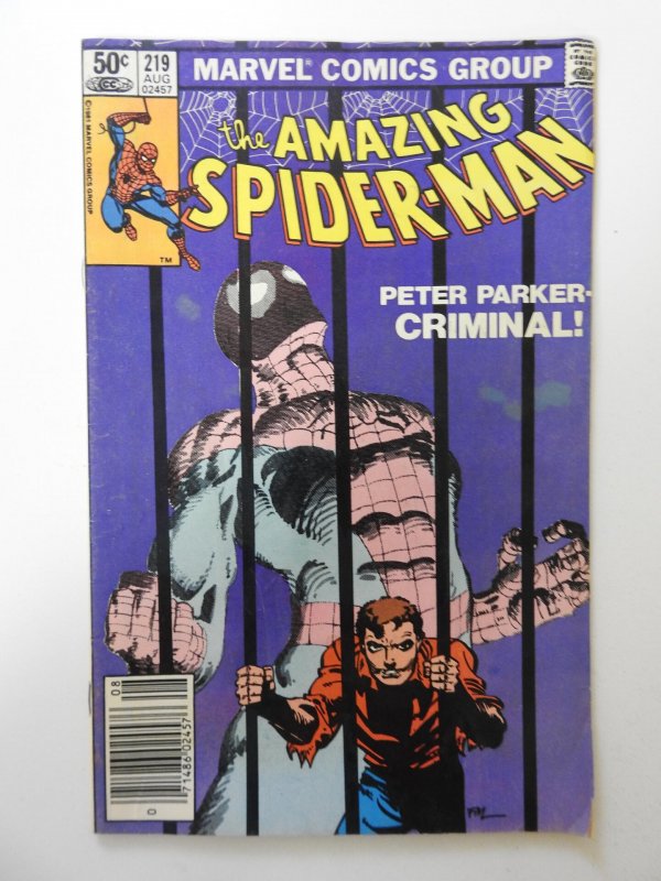 The Amazing Spider-Man #219 (1981) VG Condition!