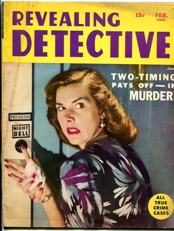 Revealing Detective Magazine February 1950- Mystery of the Missing Head VG