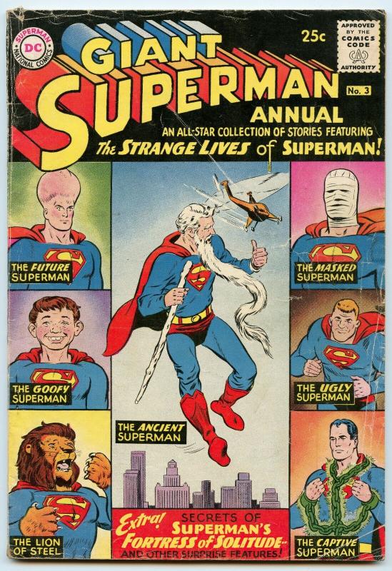 Superman Annual 3 Jun 1961 VG- (3.5)