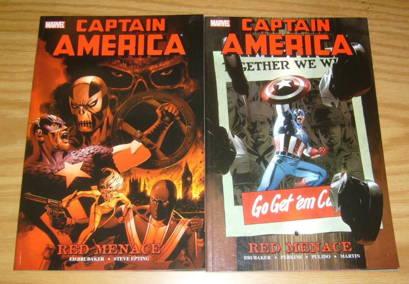 Captain America: Red Menace TPB 1-2 VF/NM complete series - ed brubaker 15-21 