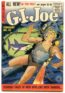 G.I. JOE #43 1956- Shark cover- Rare Ziff-Davis VG