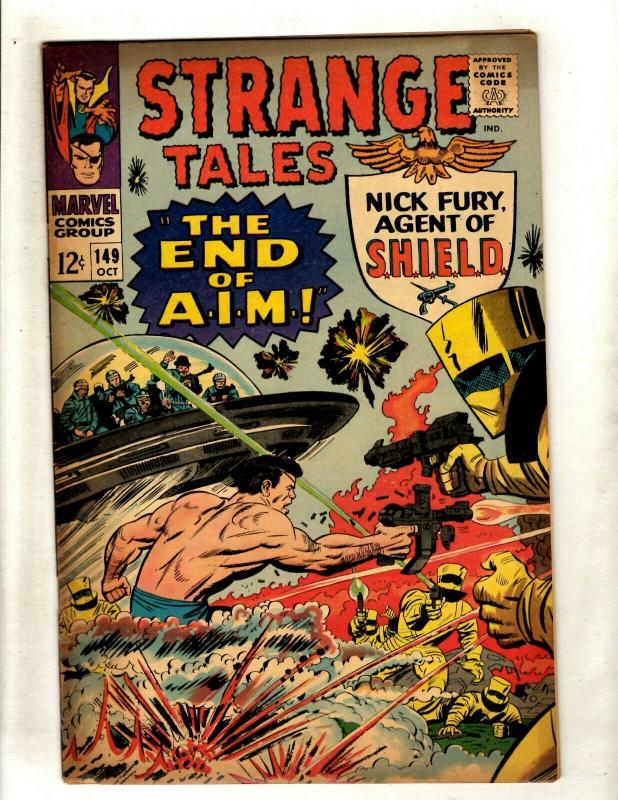 Strange Tales # 149 FN- Marvel Comic Book Nick Fury Dr. Strange SHIELD NE1