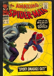 Amazing Spider-Man #45 GD/VG 3.0 Lizard!