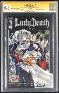 Lady Death: Icon #1 CGC 9.6 Signature Series Signed by Brian Pulido Phoenix Con