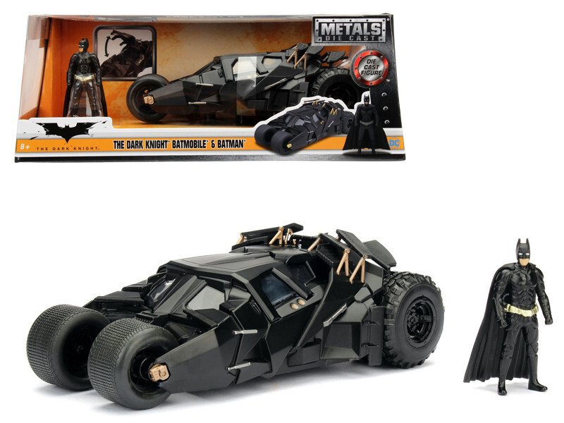 2008 The Dark Knight Tumbler Batmobile with Batman Diecast Figurine