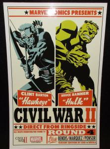 Marvel Civil War II Round 4 Michael Cho Lithograph (7 x 10)