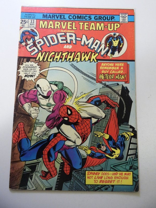 Marvel Team-Up #33 (1975) FN+ Condition MVS Intact