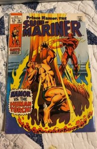 Sub-Mariner #14 (1969)namor vs human torch