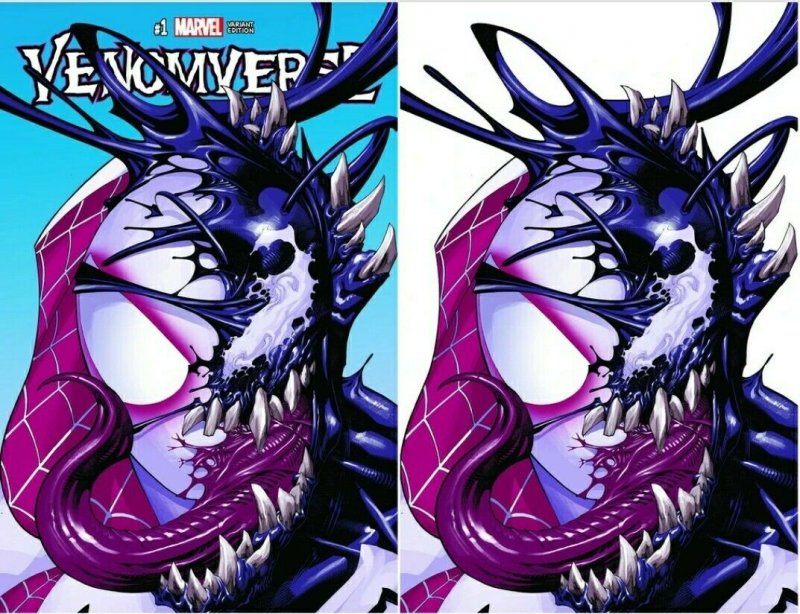 VENOMVERSE 1 CHRIS STEVENS GWEN GWENOM SPIDER-GWEN Venom VIRGIN & Trade