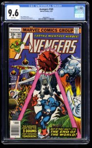 Avengers #169 CGC NM+ 9.6 White Pages Iron Man Captain America Black Panther!