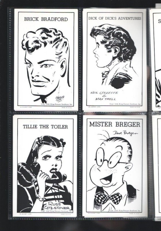 Newspaper Comic Strip Character Exhibit Card Set 1949-40 card set-King of the... 