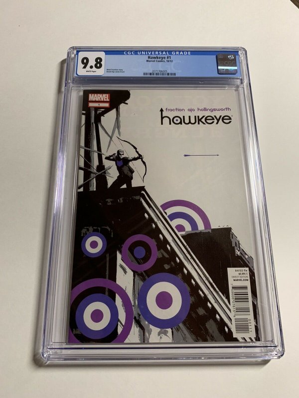 Hawkeye 1 Cgc 9.8 Matt Fraction 2012 Marvel