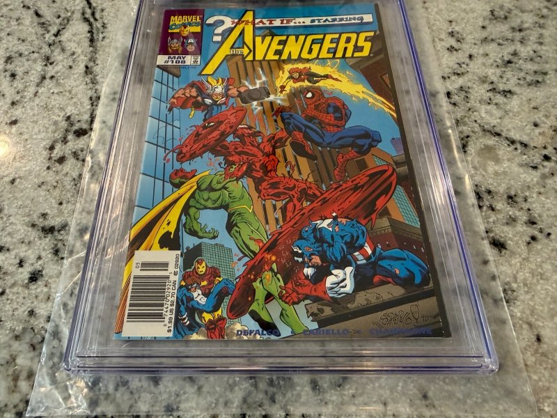 What If ? # 108 CGC Graded 9.4 Marvel Comic Book Avengers 1998 Carnage JH24