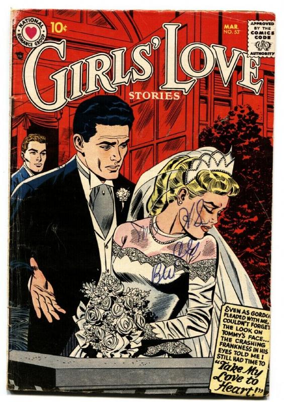 GIRLS LOVE STORIES #53 comic book 1958-ROMANCE-BRIDAL COVER-BRIDE