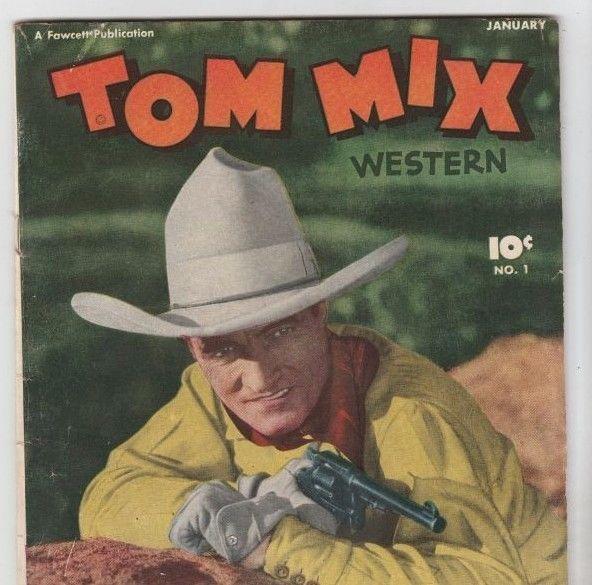 Tom Mix Western 1 Strict 7.0 FN/VF Mid-High-Grade(Jan-48) The Big Bank Robbery !