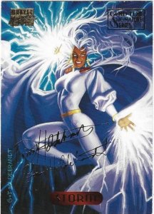1994 Marvel Masterpieces Gold Foil Signature Series #118 Bishop/Hildrebrant