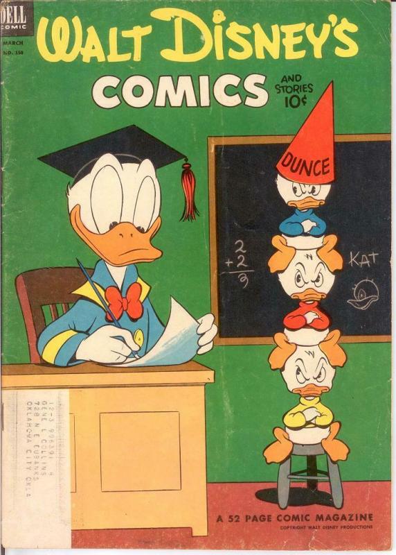 WALT DISNEYS COMICS & STORIES 150 VG March 1953 COMICS BOOK